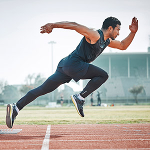 Man sprinting